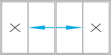 Beispielbild von Axaar Horizontalelementen als Öffnungsvariante Stülpfenster